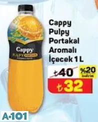 CAPPY PULPY PORTAKAL AROMALI İÇECEK 1 L
